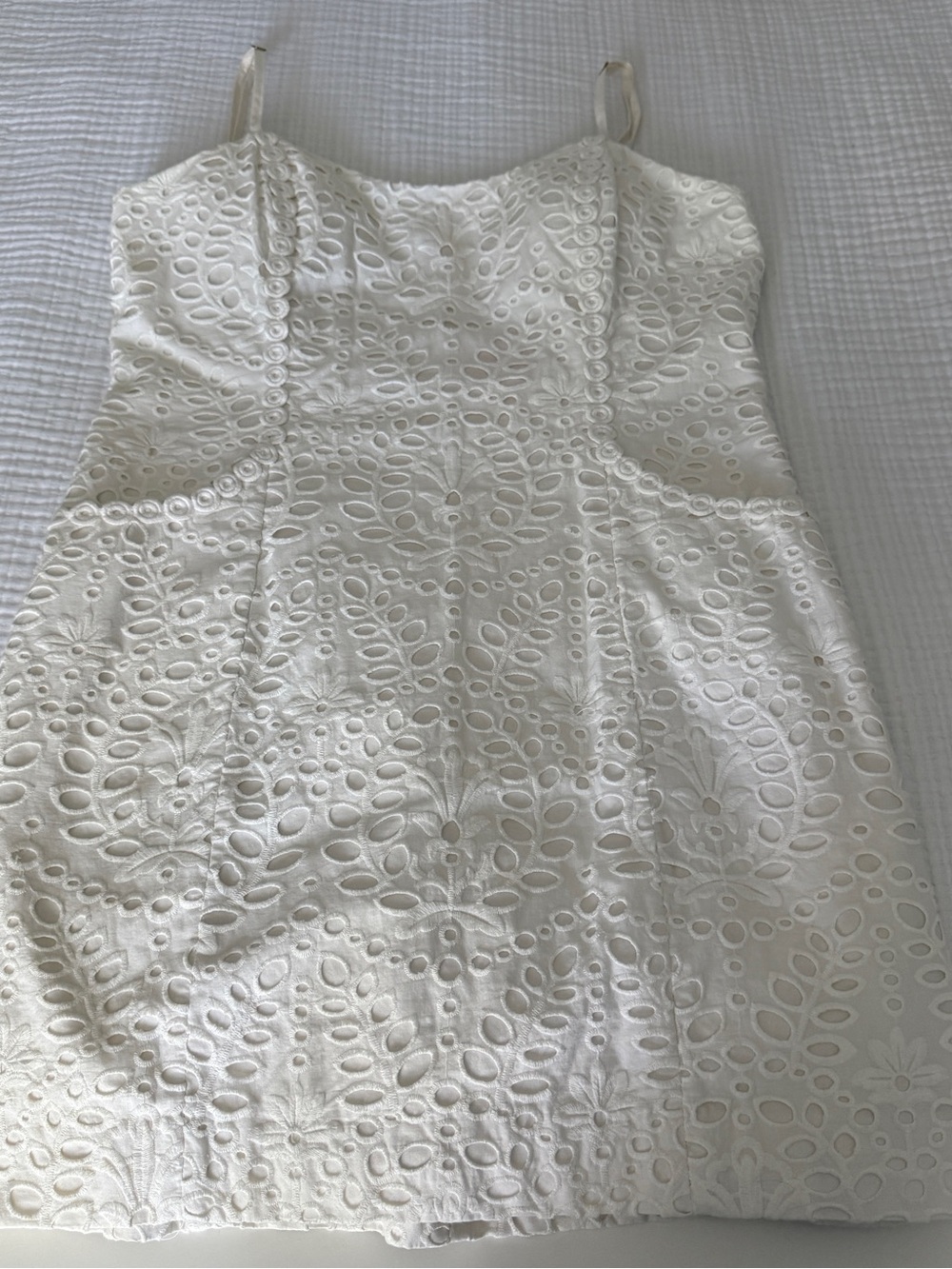 Lilly Pulitzer White Eyelet Strap Sundress
